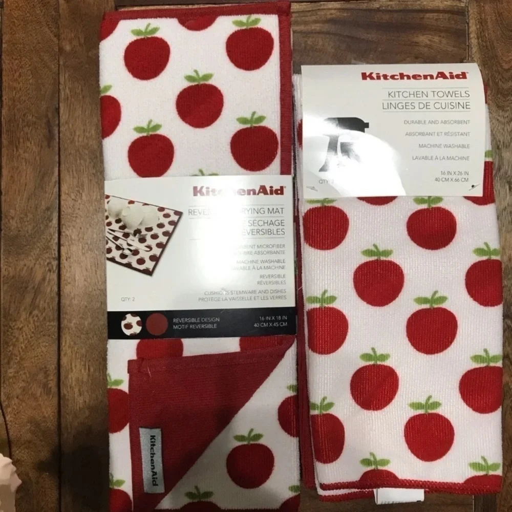 Kitchen Aid Kitchen Towel & Mat Bundle